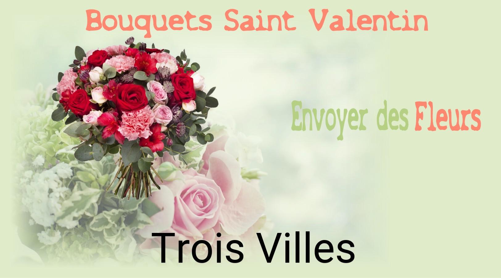 Roses de Saint-Valentin livrées à Trois-Villes